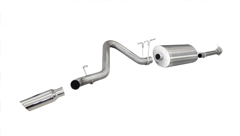 Chevrolet Silverado Performance Exhaust - Single Side Exit - CORSA Performance - Sport Cat-Back - Polished - `11-`12